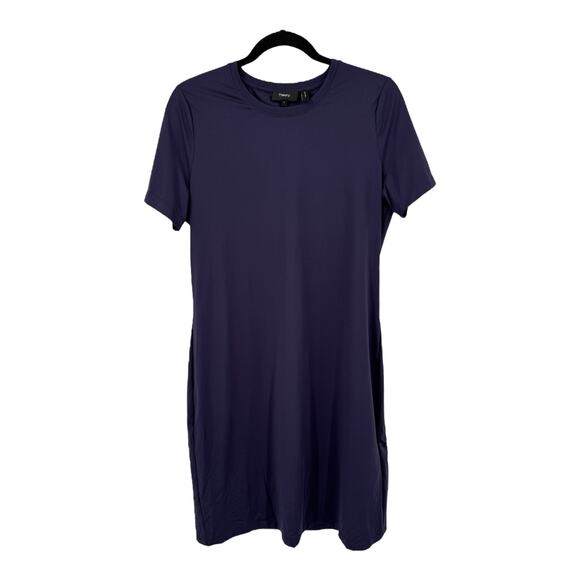Theory Cherry Travel Jersey dress blue size Large L - Picture 1 of 6